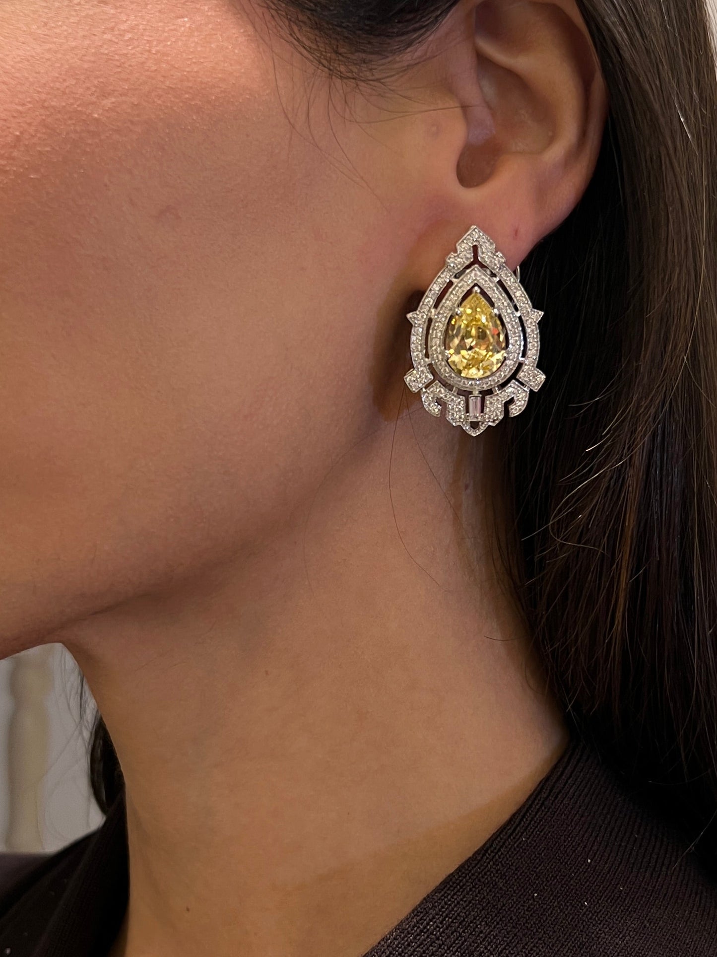 Radiant teardrop earrings