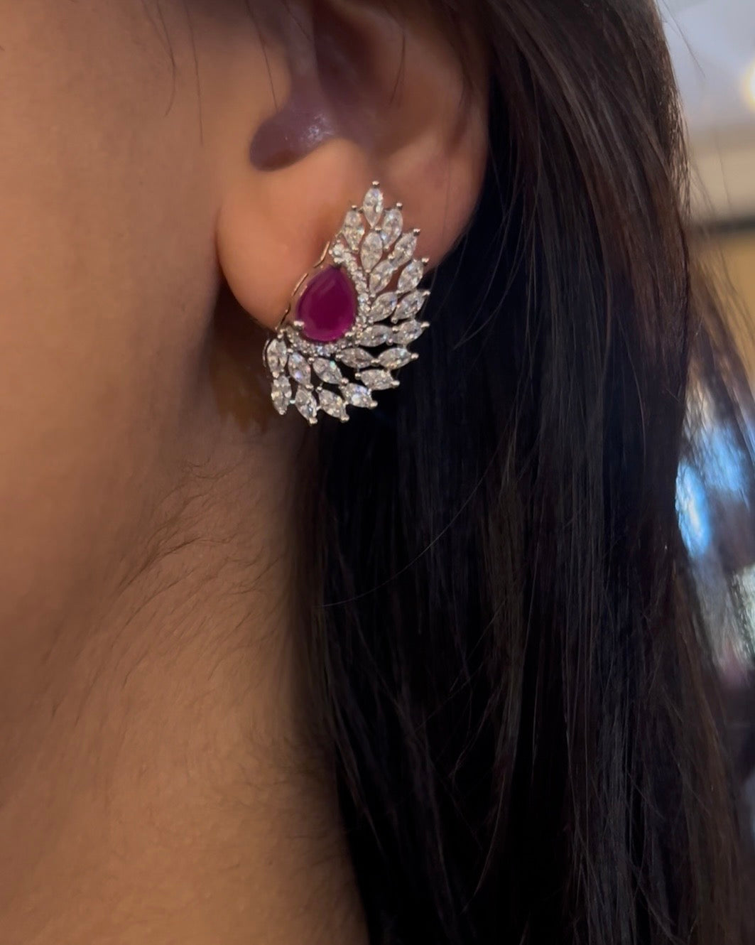 Premium Zircon Stud Earrings