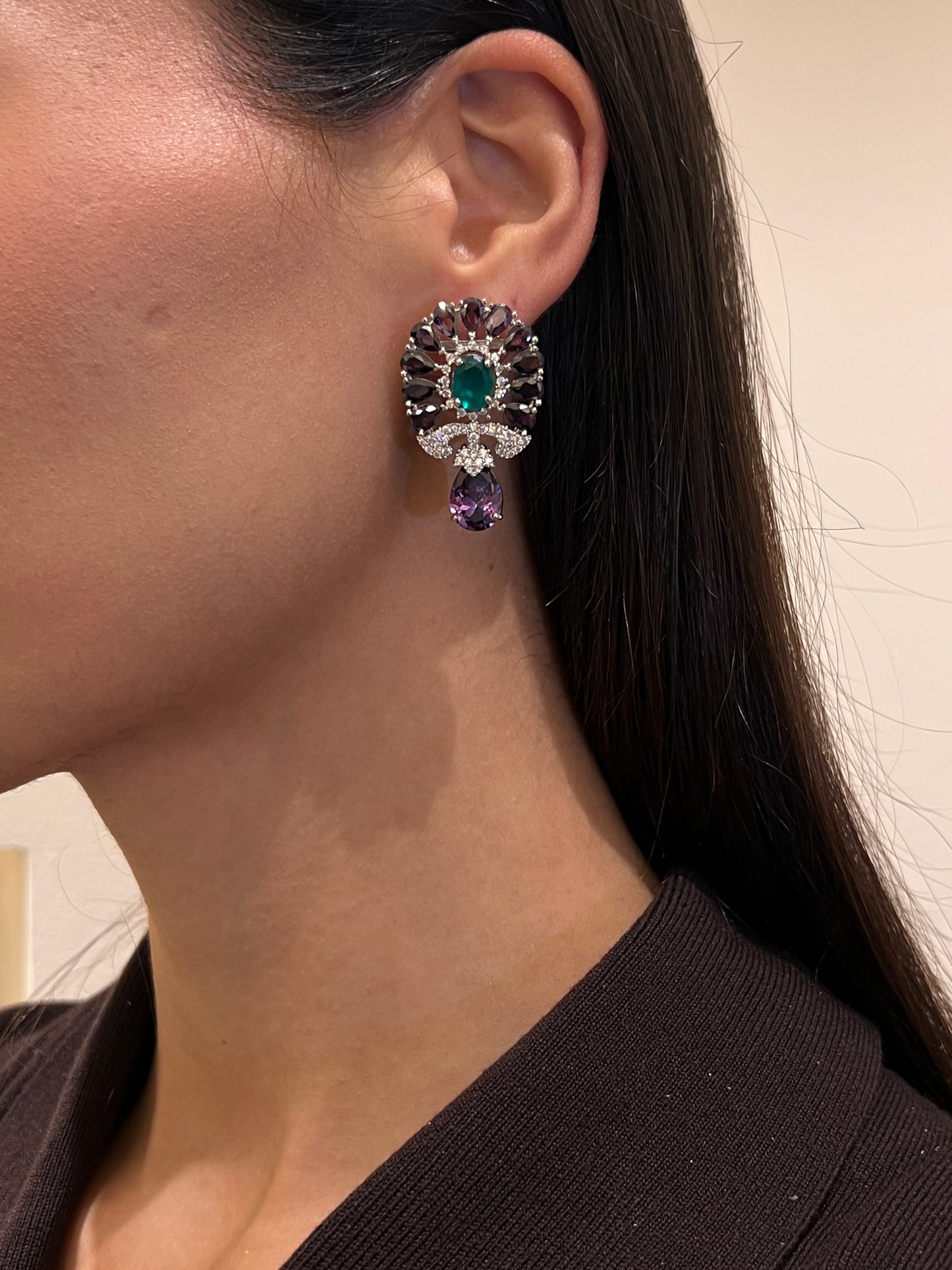 Twilight Jewel Cascade earrings