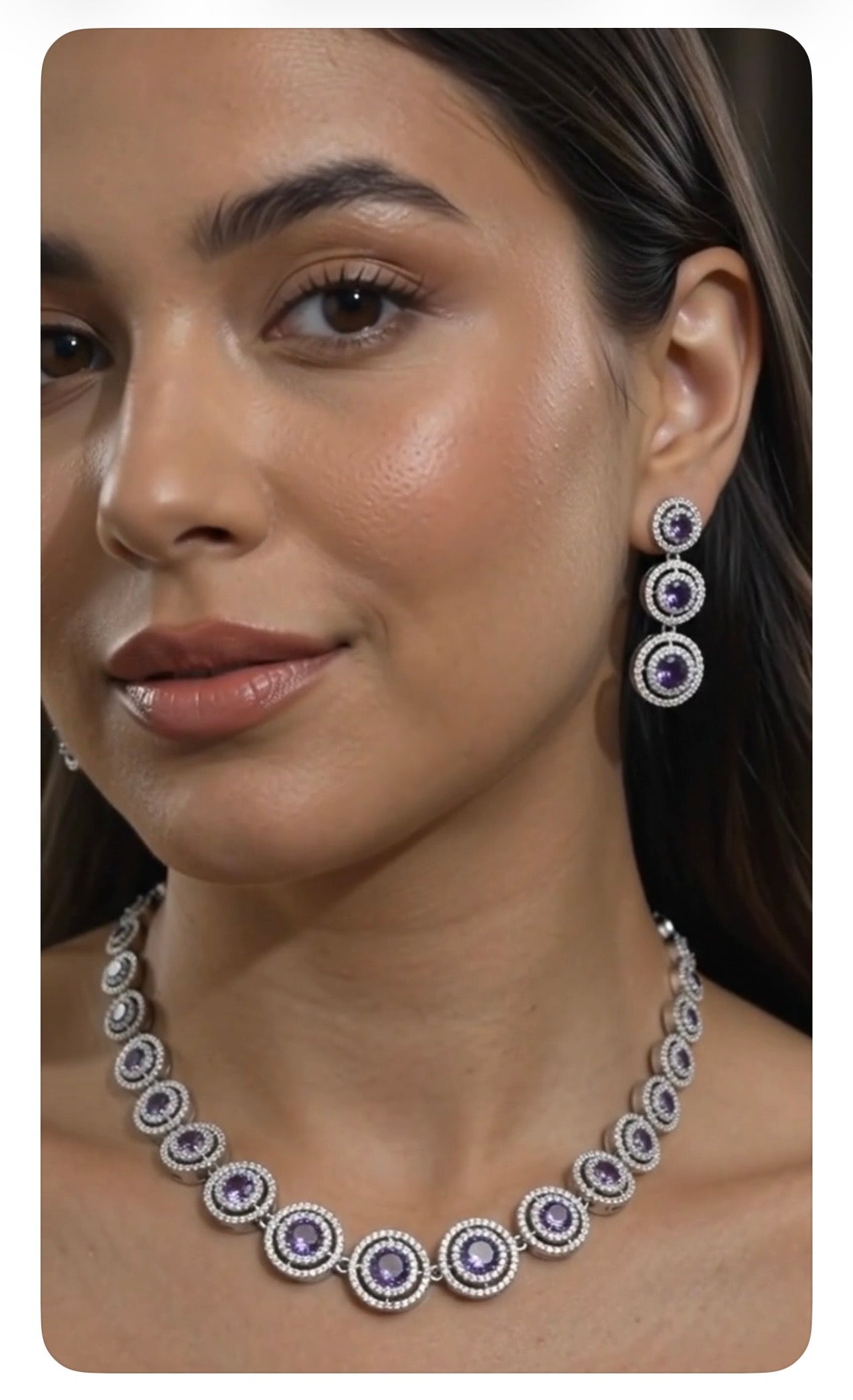 Royal Amethyst Statement Set