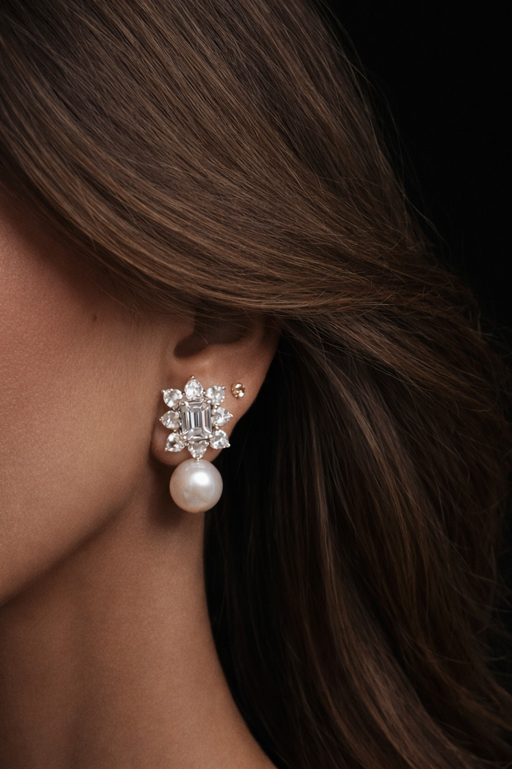 Pearl Radiance Drop Earrings