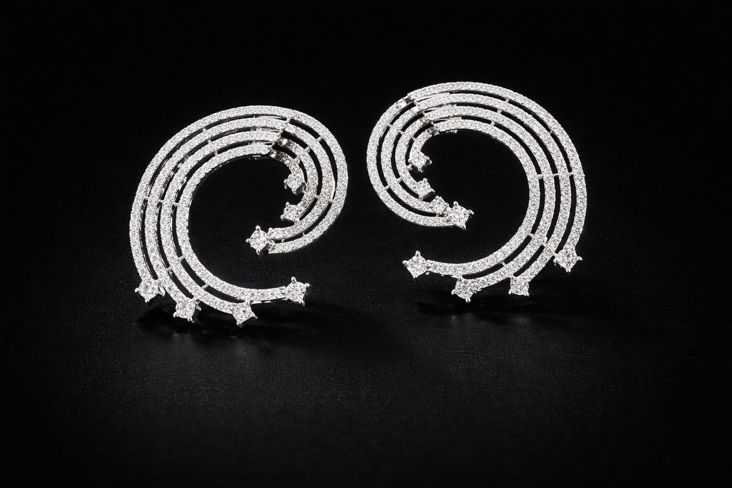 Double Wave Earrings