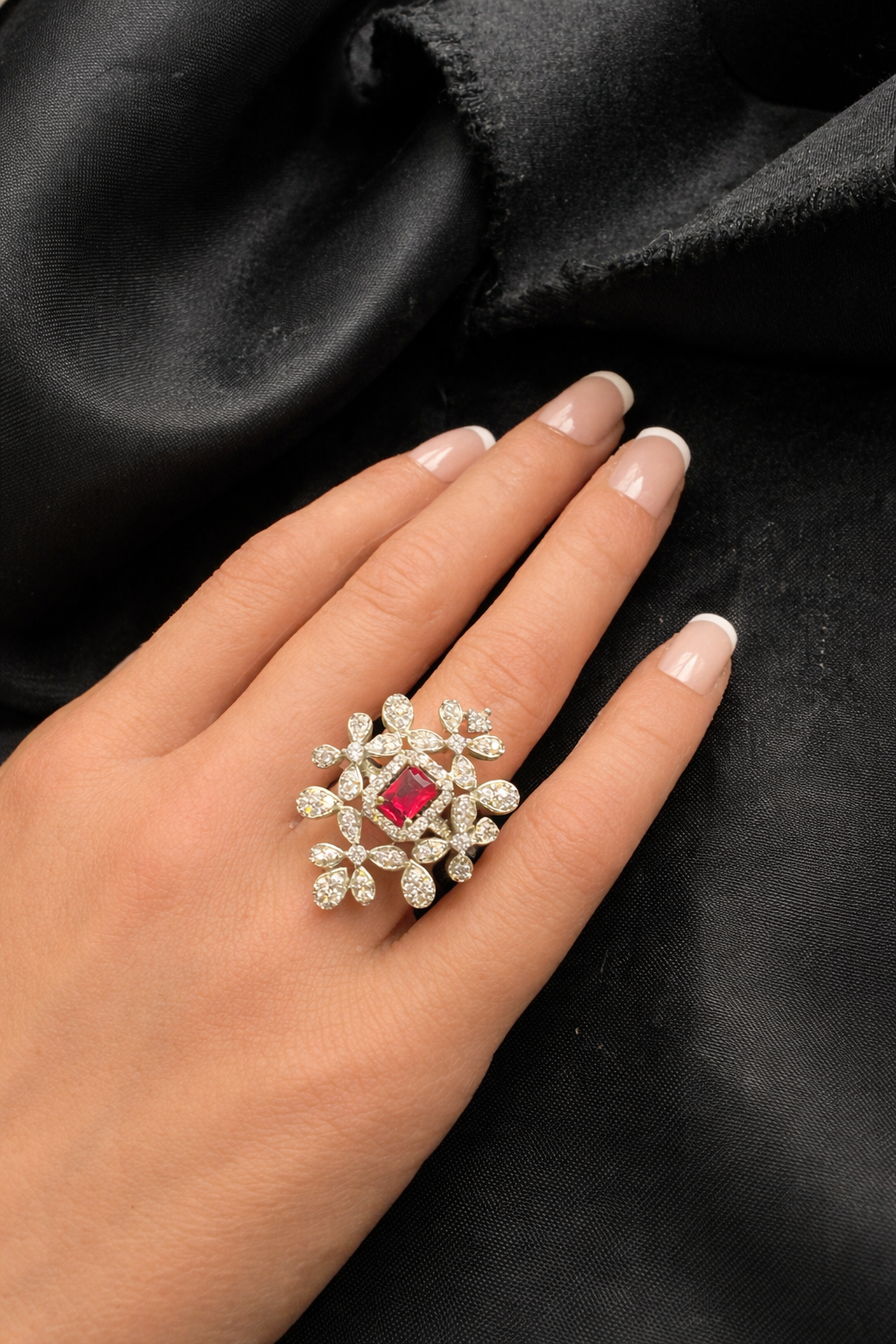 Artistic Structured Brilliance Ring(Adjustable)