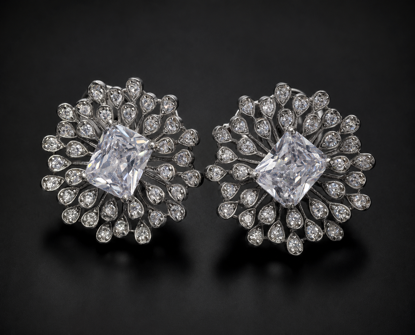 Celestial Radiance Statement Earrings