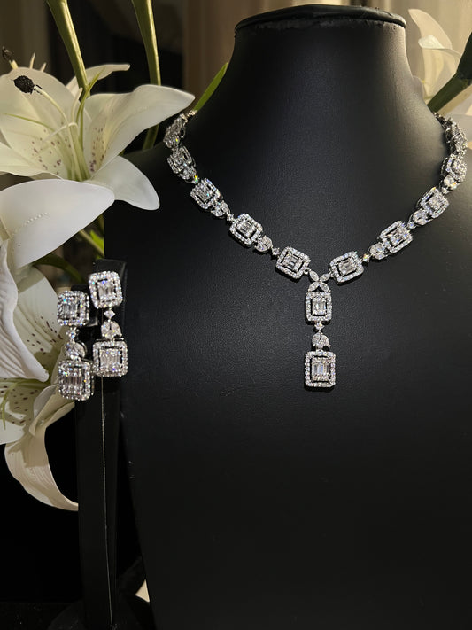 Emerald-Cut Baguette Zircon Elegance Set