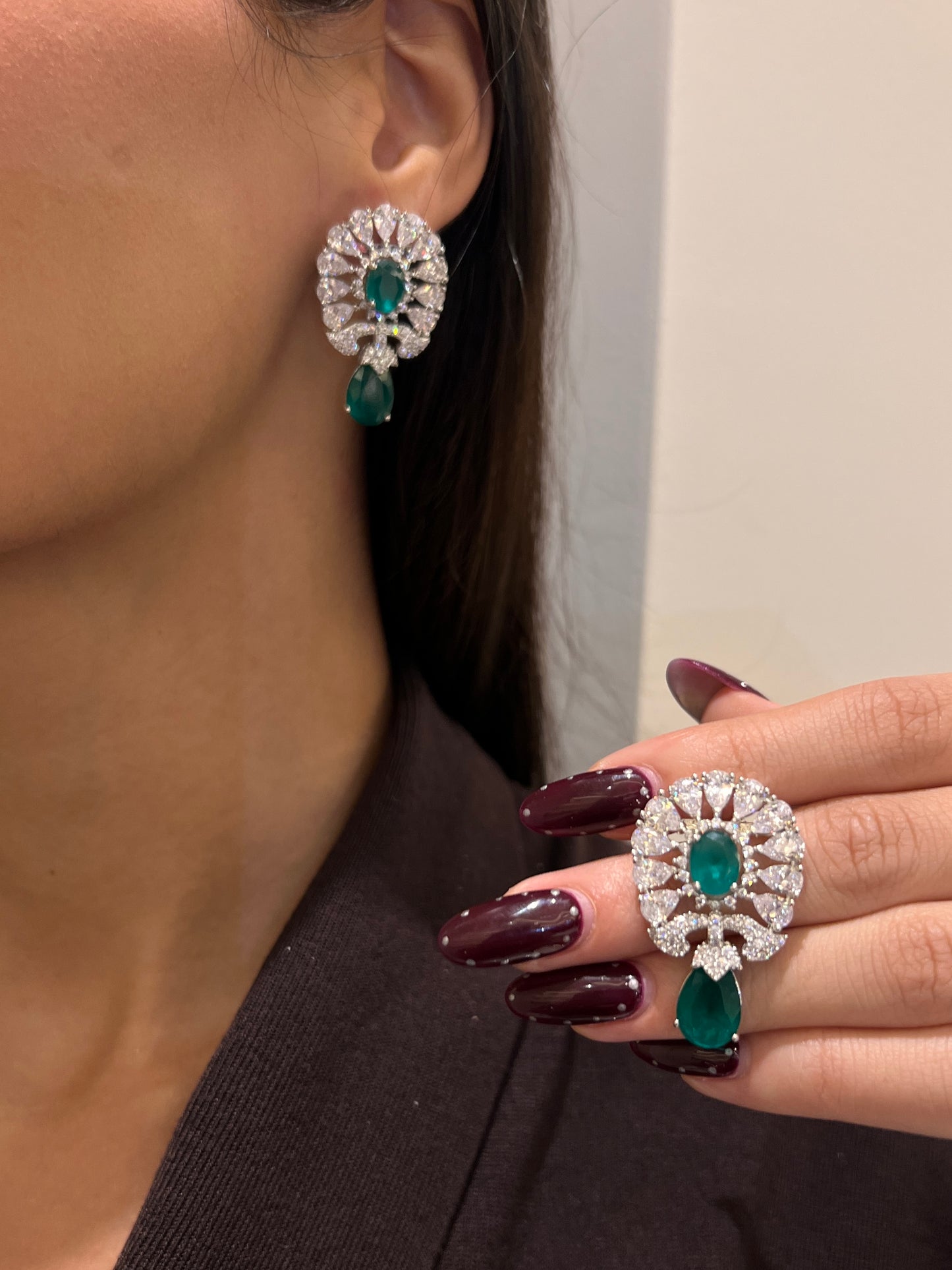 Twilight Jewel Cascade earrings