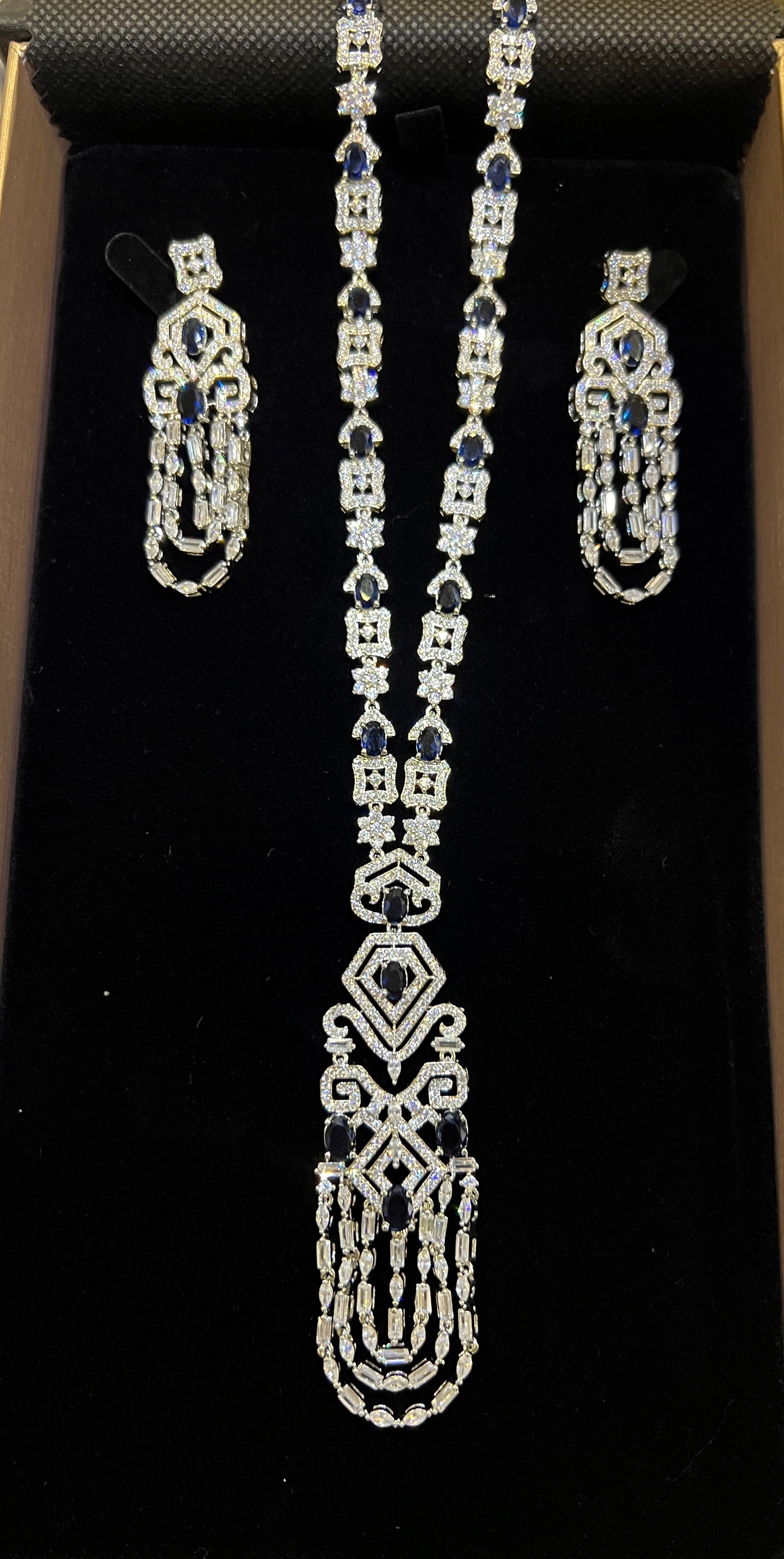Imperial Cascade Long Necklace Set