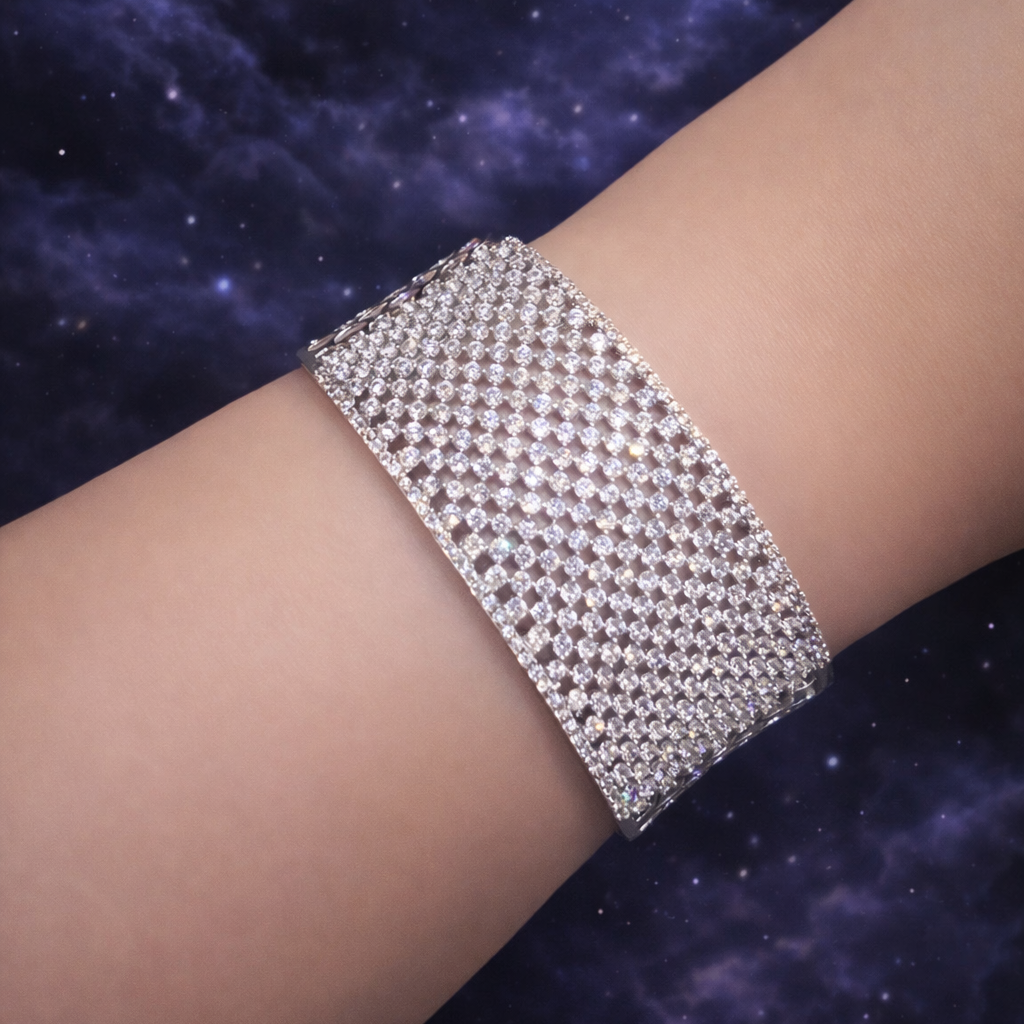 Radiant Zircon Cuff Bracelet