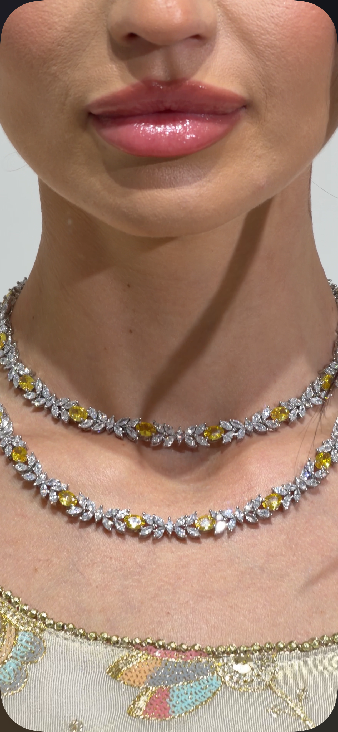 Golden Leaf Convertible Necklace set
