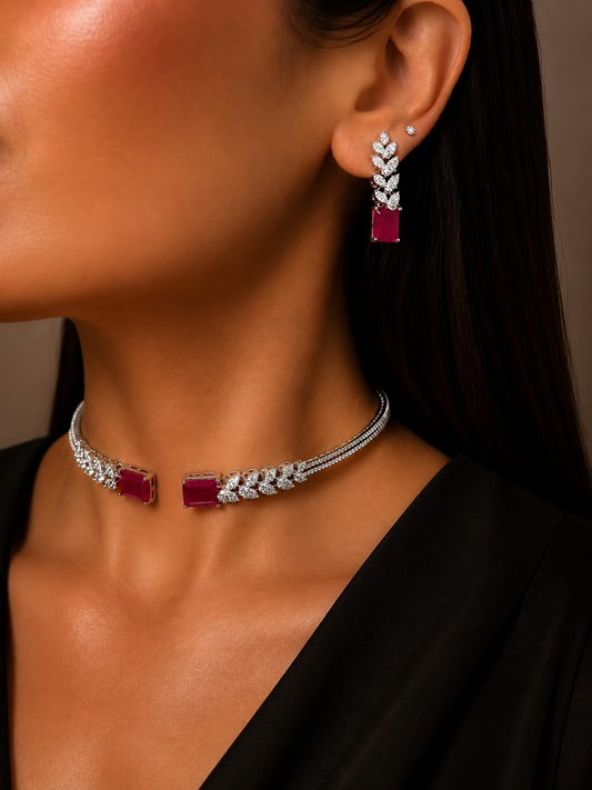 Ruby Royale Choker Set