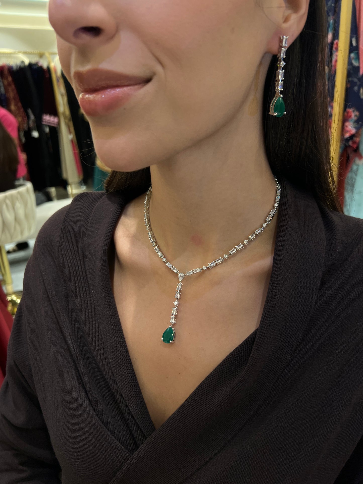 Aurora Drop Zircon Set