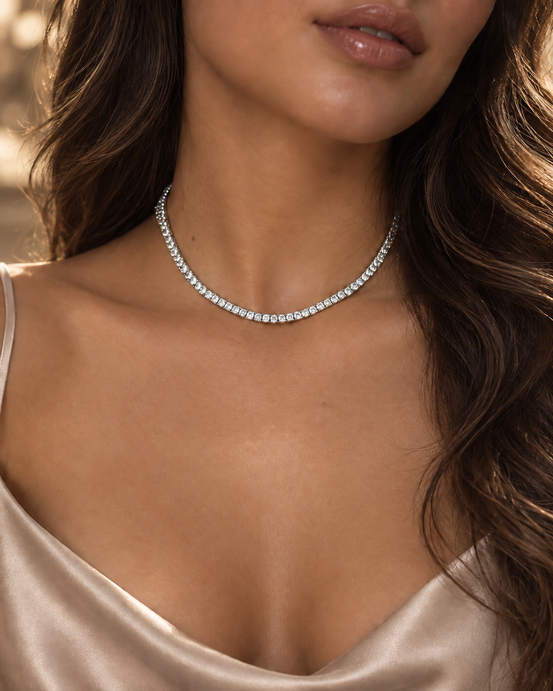 Tennis necklace Silver 925