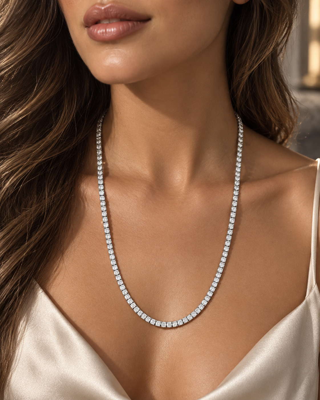 Tennis necklace Silver 925