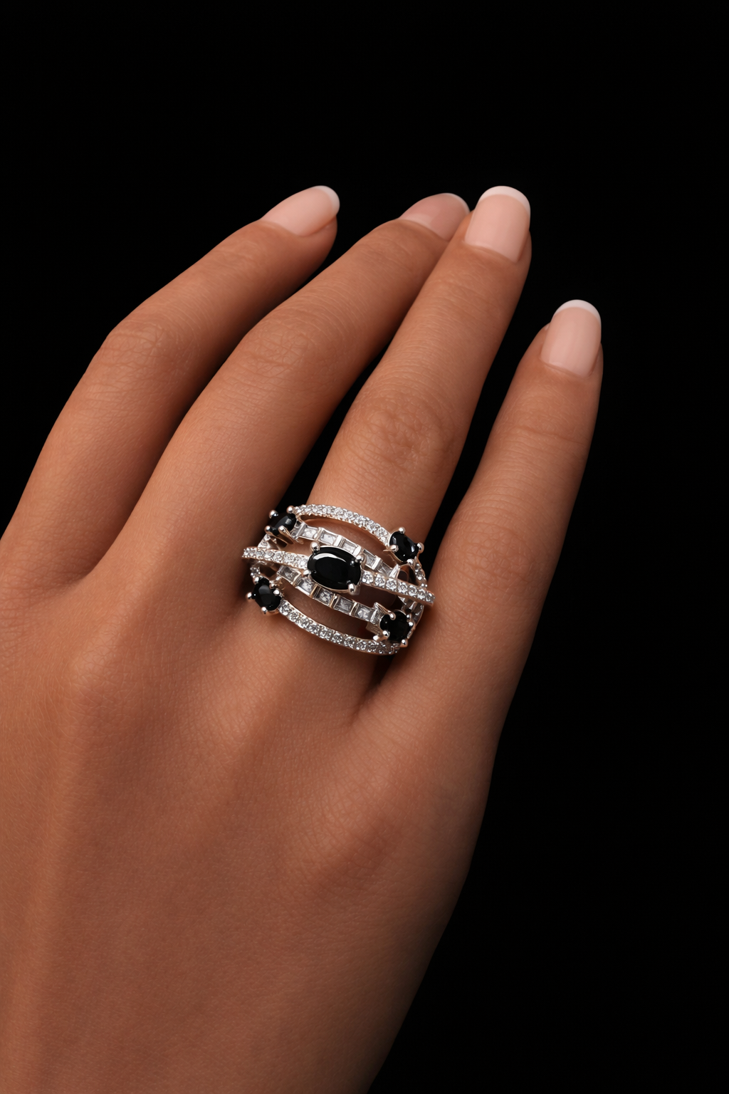 Marquise Zircon Statement Ring