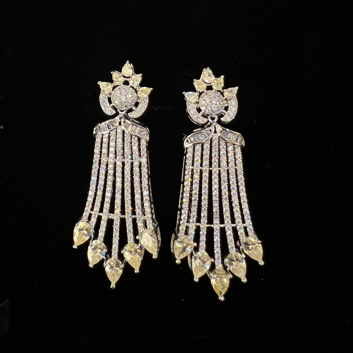 Emerald Radiance Chandelier Earrings