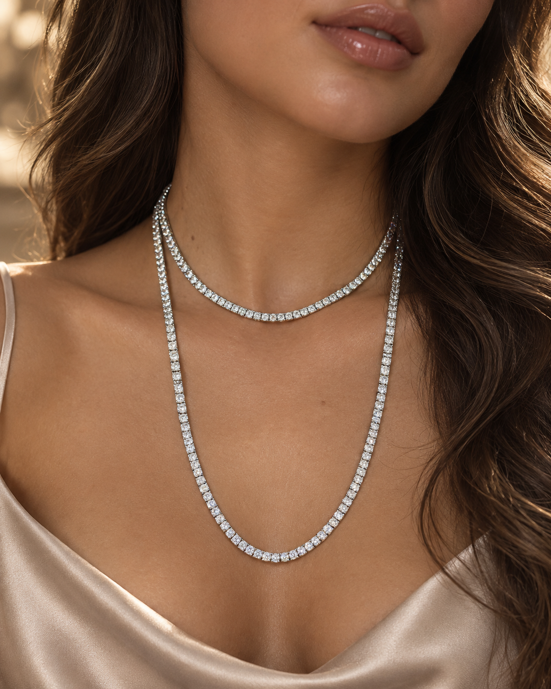 Tennis necklace Silver 925