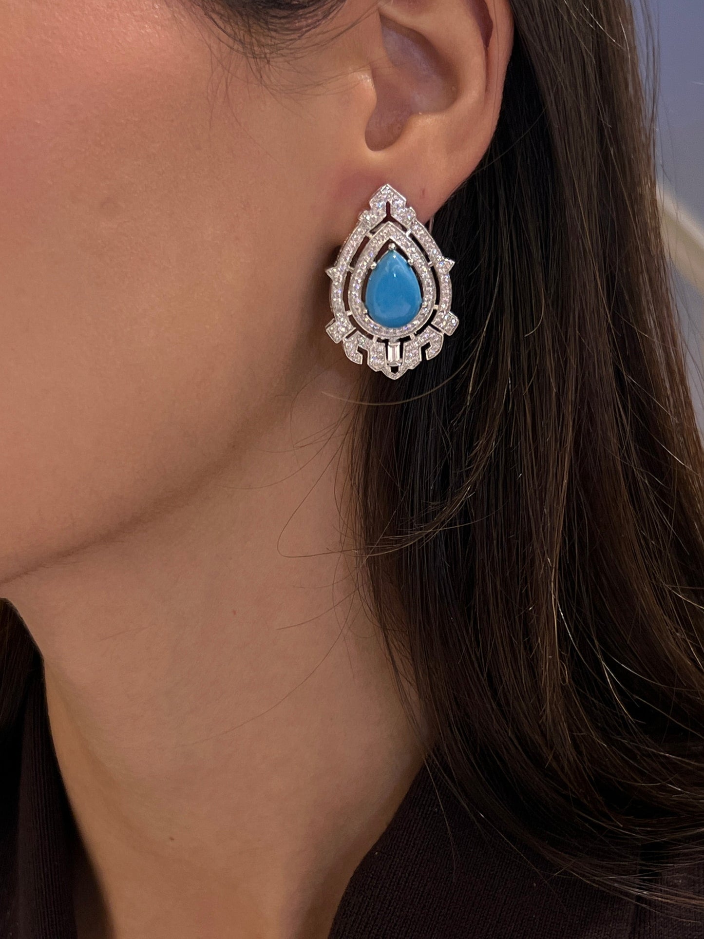 Radiant teardrop earrings
