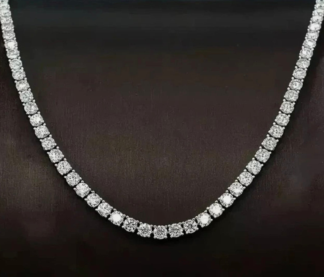 Timeless Brilliance Tennis Necklace (Silver 925)