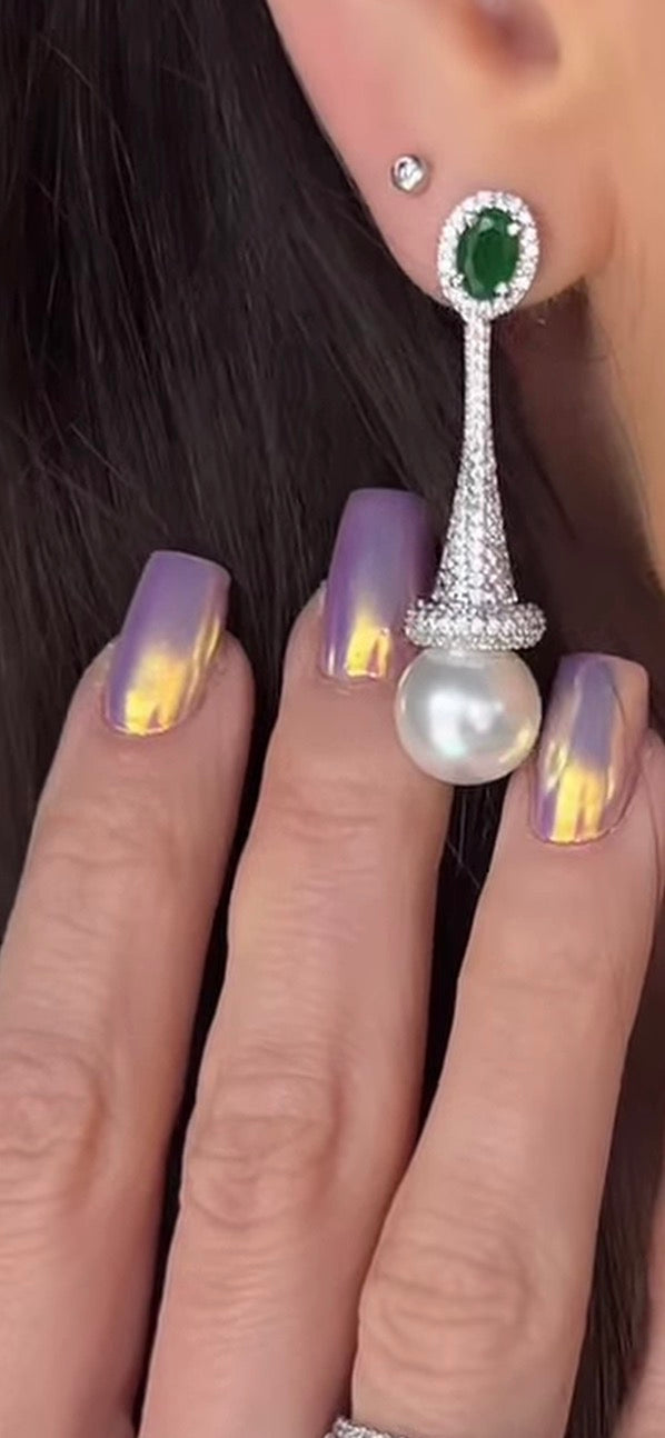 Royal Pearl Drop Earrings