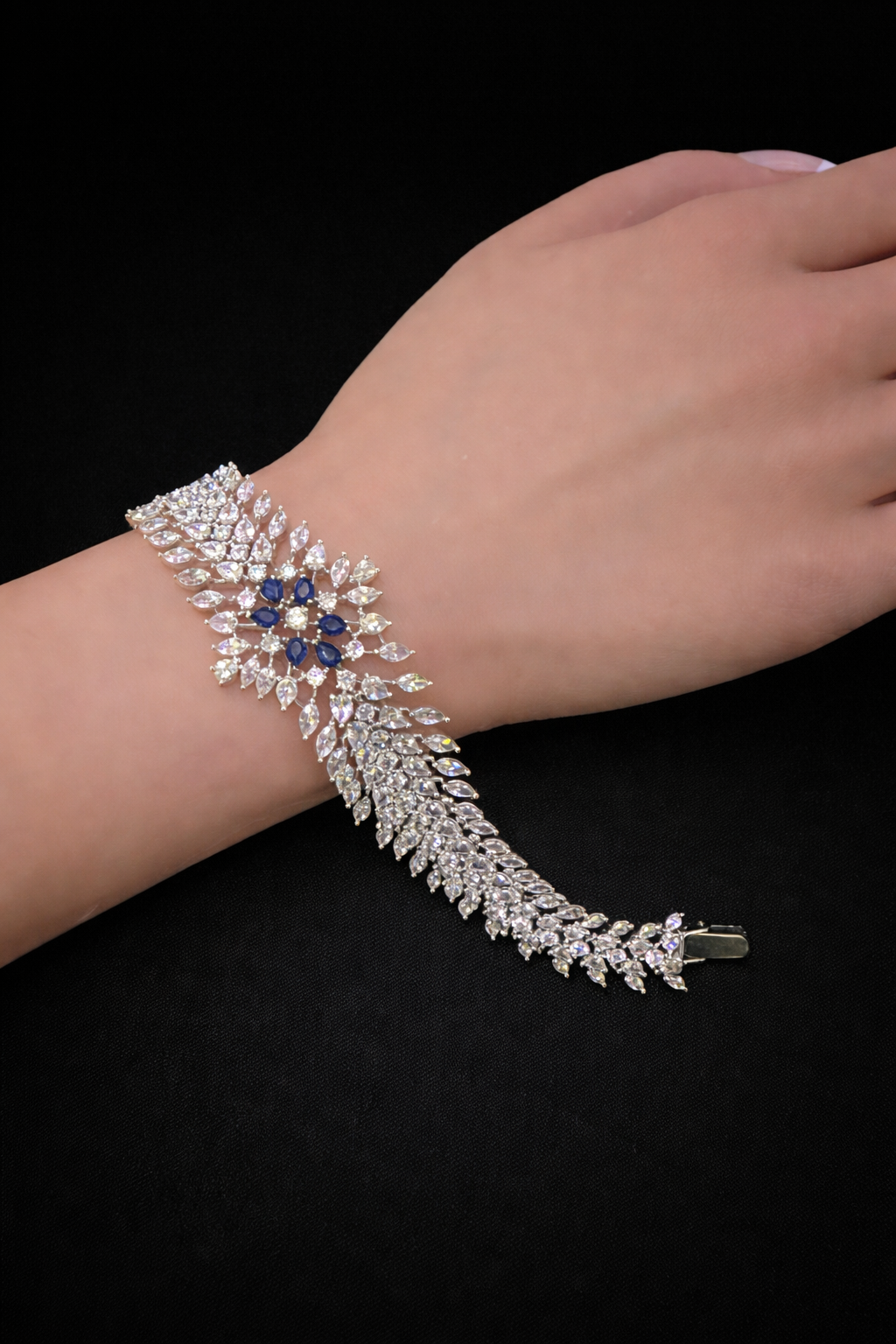 Royal Sapphire Bloom Bracelet