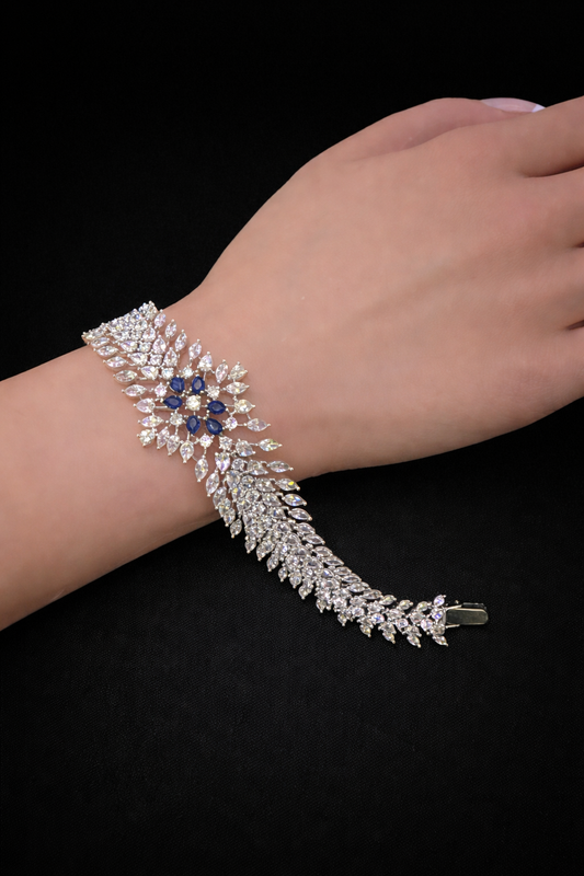 Royal Sapphire Bloom Bracelet