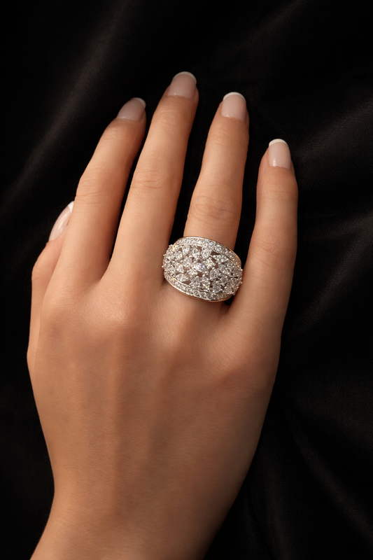 Celestial Bloom Statement Ring