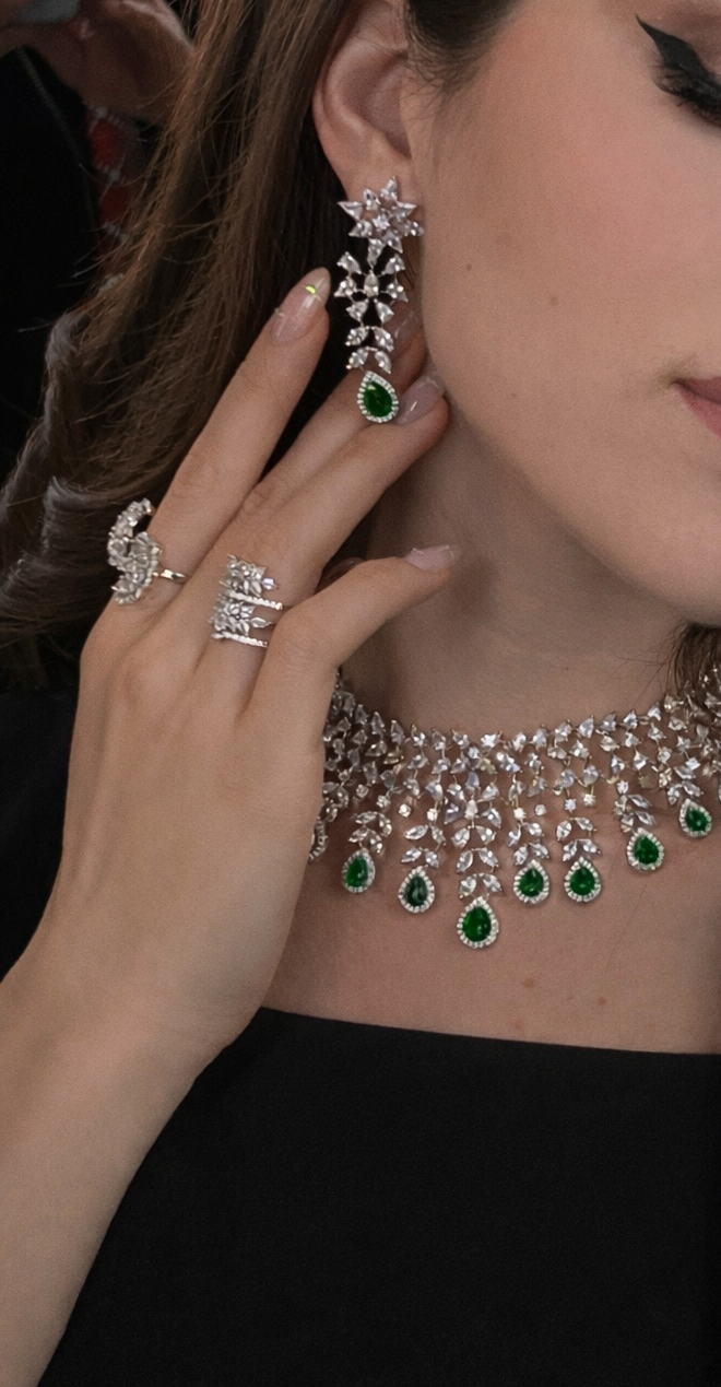 Starlight Cascade Necklace Set