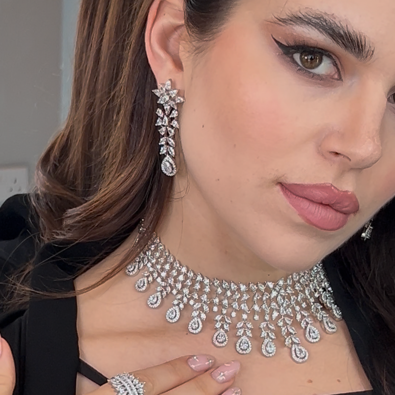 Starlight Cascade Necklace Set