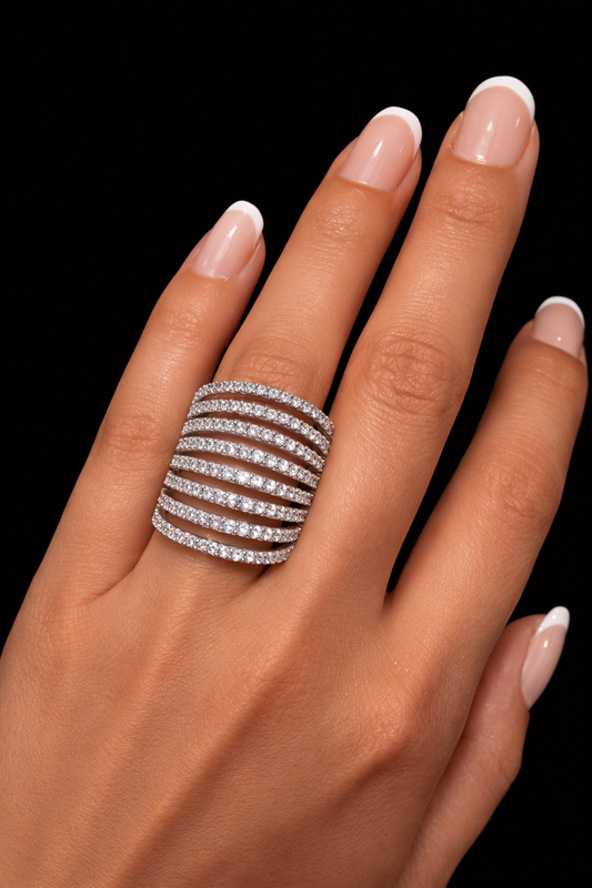 Celestial Pavé Statement Ring