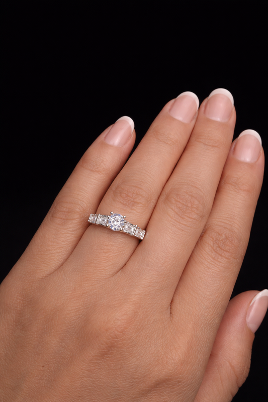 Timeless Three-Stone Elegance Ring