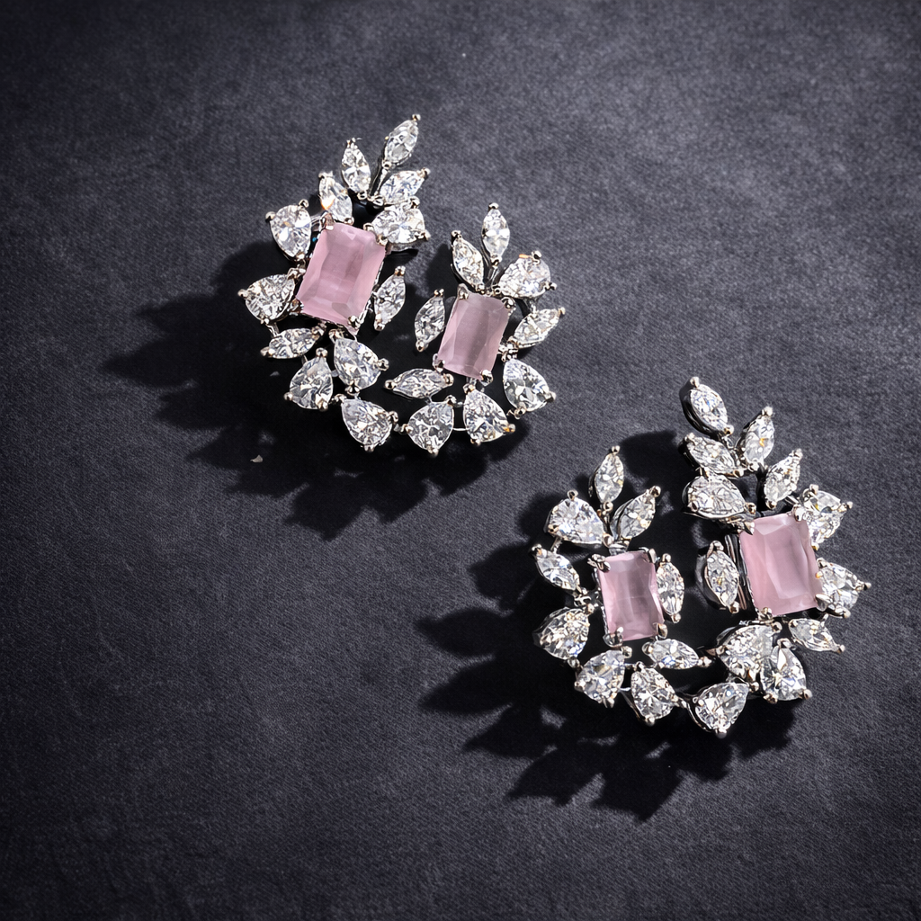 Floral Radiance Statement Earrings