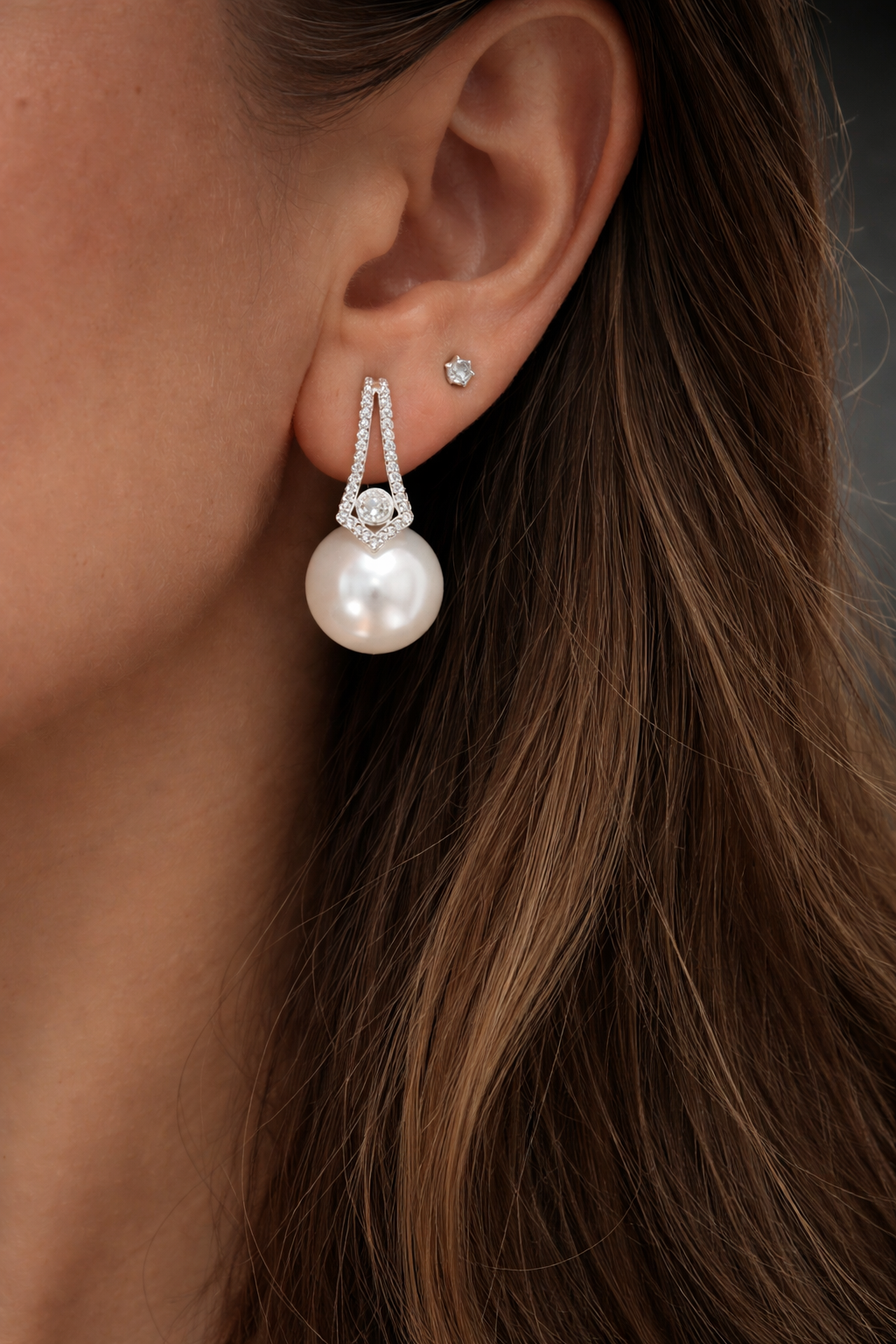 Pearl hoop Elegance Earrings