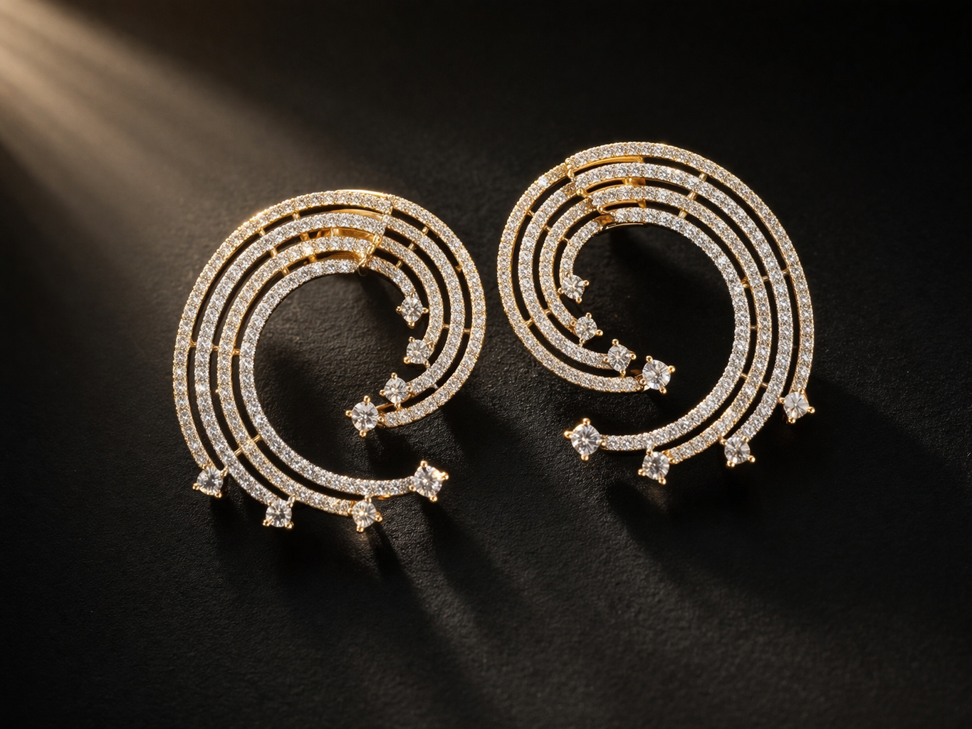 Double Wave Earrings
