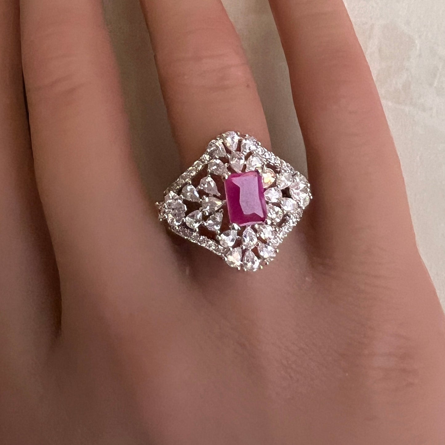Radiance Statement Zircon Ring