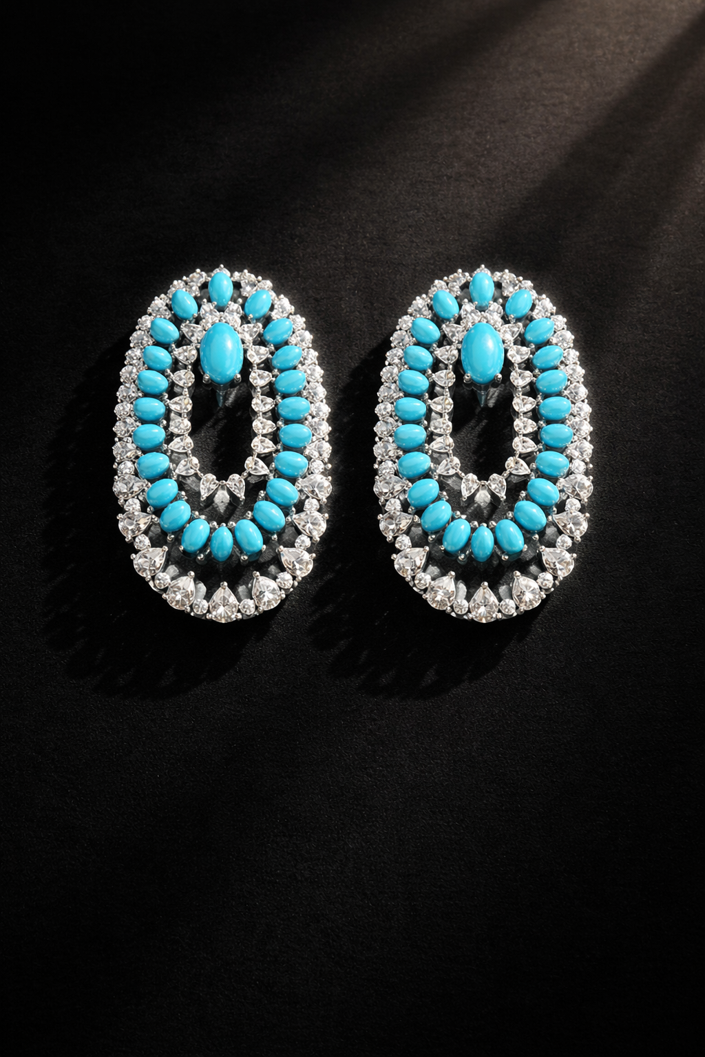 Oval Radiance Statement Earrings