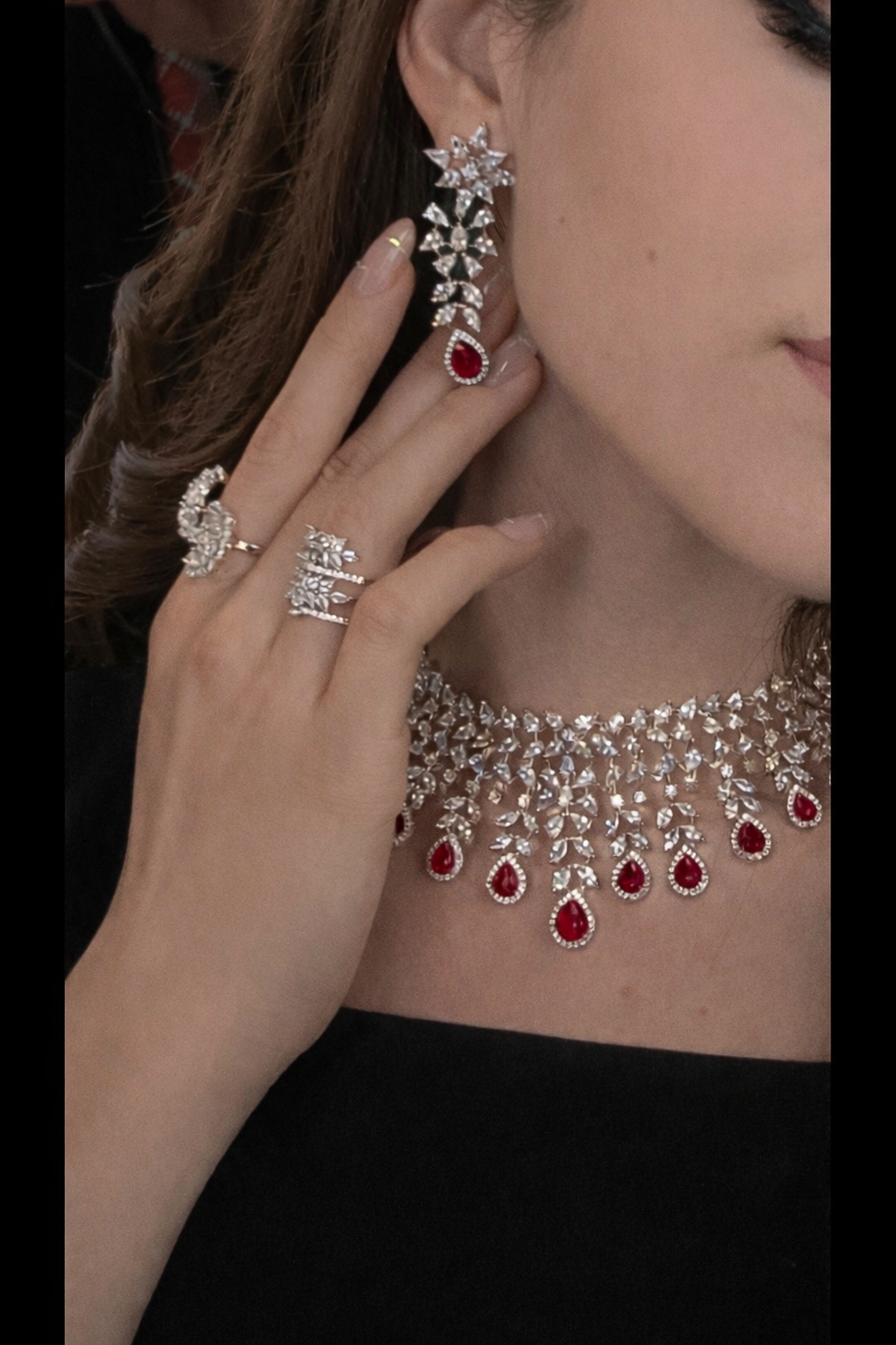 Starlight Cascade Necklace Set