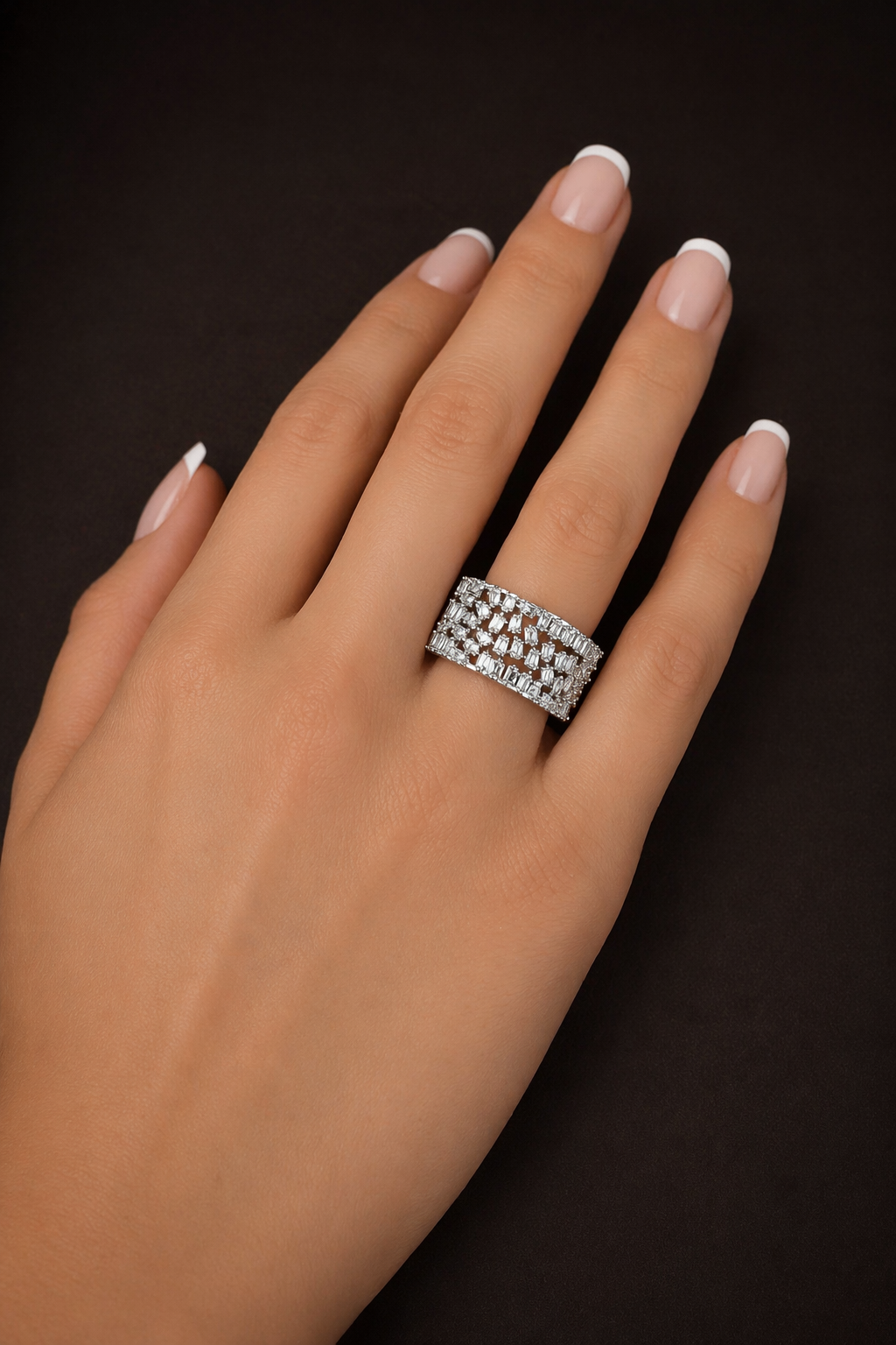 Royal Baguette Statement Ring