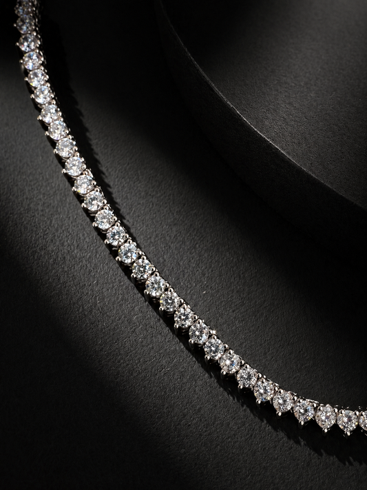 Timeless Brilliance Tennis Necklace (Silver 925)