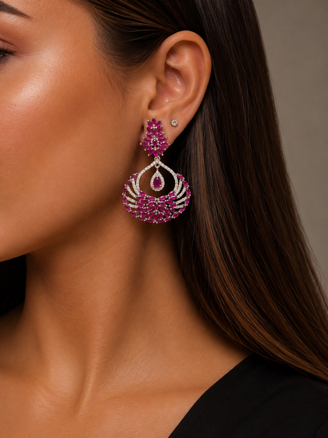 Velvet Bloom earrings