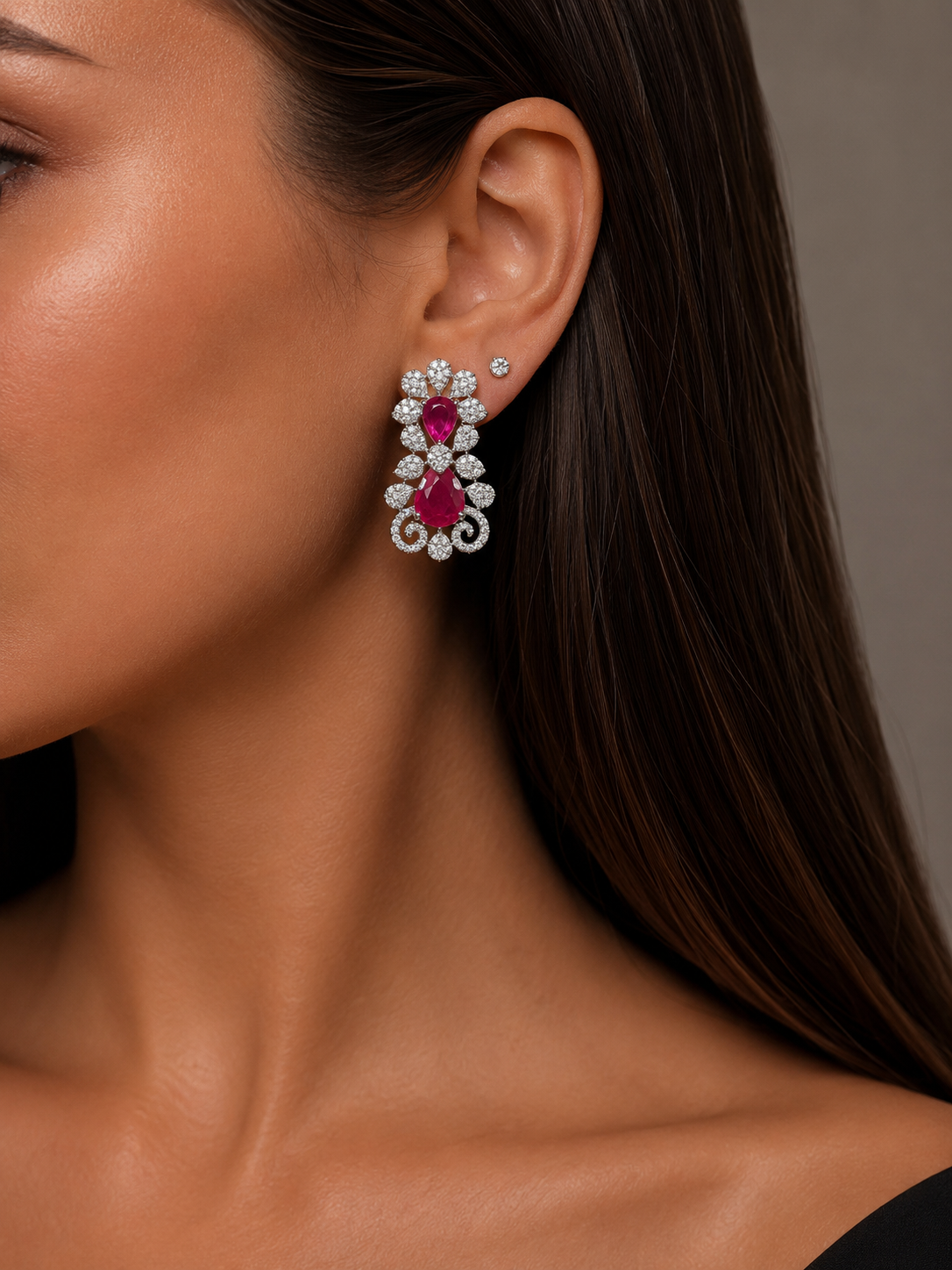 Crimson Royale earrings