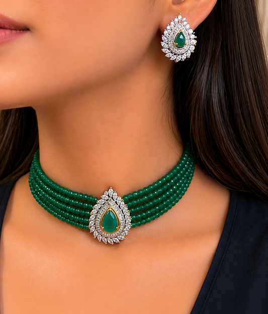 Emerald Royale Choker Set